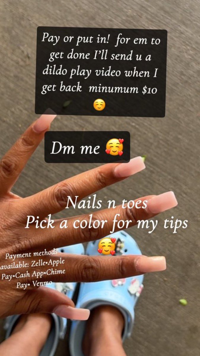 privebysinn's tweet photo. 💸 Pay or put in for these nails &amp; toes!
Minimum $10 — I’ll send you a hot dildo play video when I get back 😈
Pick a color for my tips ✨
DM me right now
Payments:
Zelle • Apple Pay • Cash App • Chime • Venmo
#NailsAndToes #ContentForSale #PayToPlay https://t.co/CdHyysyzxT