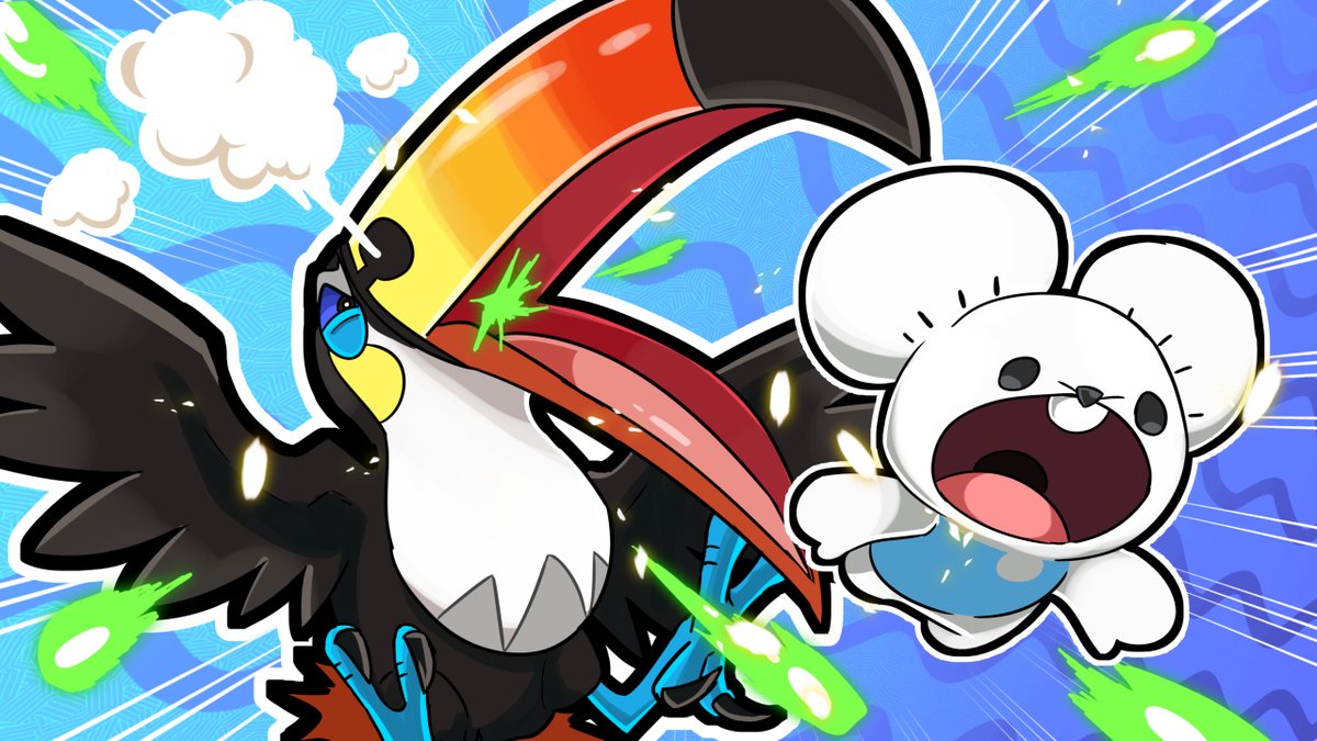 JoeyPokeaim's tweet photo. Tired of Mega Charizard &amp; Basculegion? Let me introduce YOU to TOUCANNON! Skill Link Bullet Seed and Rock Blast = THREATS GONE. Toss in a KINGS ROCK to Flinch and you have yourself a hilarious check to threats. Today we use a team with @unironicpanda ft. Toucannon! Link Below https://t.co/u2Wto2d72d