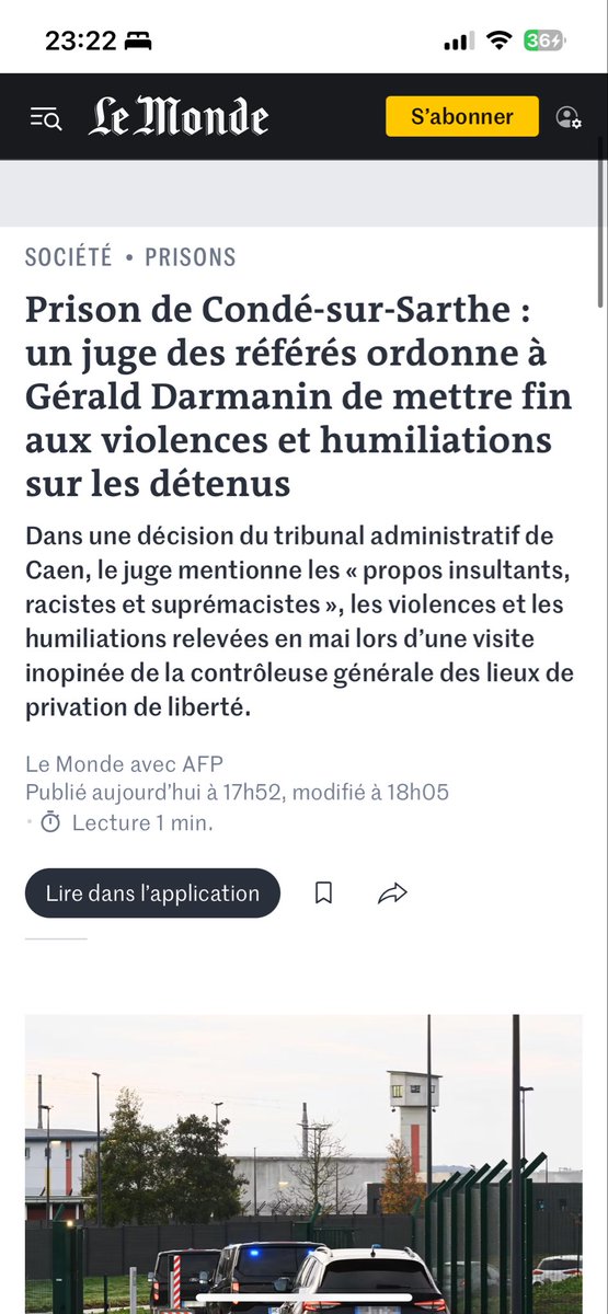 maxime_carrez's tweet photo. Au contraire de ce que le ministre vantait, les nouveaux quartiers de lutte contre la criminalité organisée ont été cloués au pilori par le CGLPL et le juge administratif… https://t.co/oVVa7SKesM