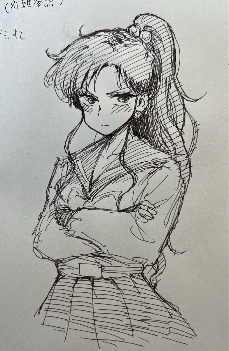 not0's tweet photo. あんまり格好よくない木野まこと
制服のデザイン間違えたけど後戻りできない https://t.co/uNlJFv7dTn