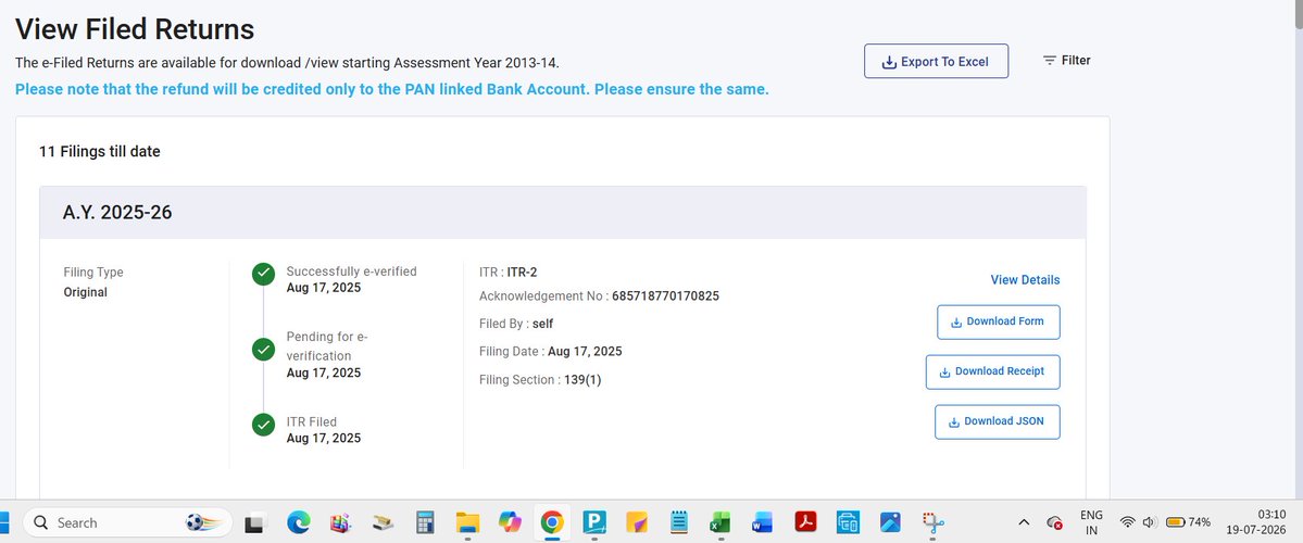 IamKuntalDe's tweet photo. @IncomeTaxIndia
Dada Last Year (FY 24-25) Ka Refund Kab Milega !!
Ish Saal Ka File Karne K Liye Nikal Padi .............🚶♂️🚶♂️🚶♂️🏃♂️🏃♂️🏃♂️🏃♂️🏃♂️🏃♂️ @nsitharaman @nsitharamanoffc @PMOIndia
#IncomeTaxRefund
#NoIntimation https://t.co/20bb5TprHZ