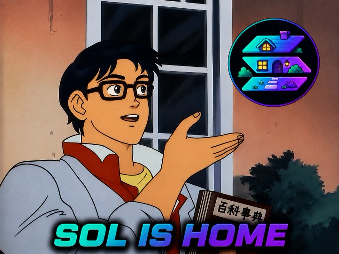 sageror1's tweet photo. @SolisHome Solana is #1 home for all crypto
#SOLISHOME @SOLISHOME https://t.co/qZfzxaDthn