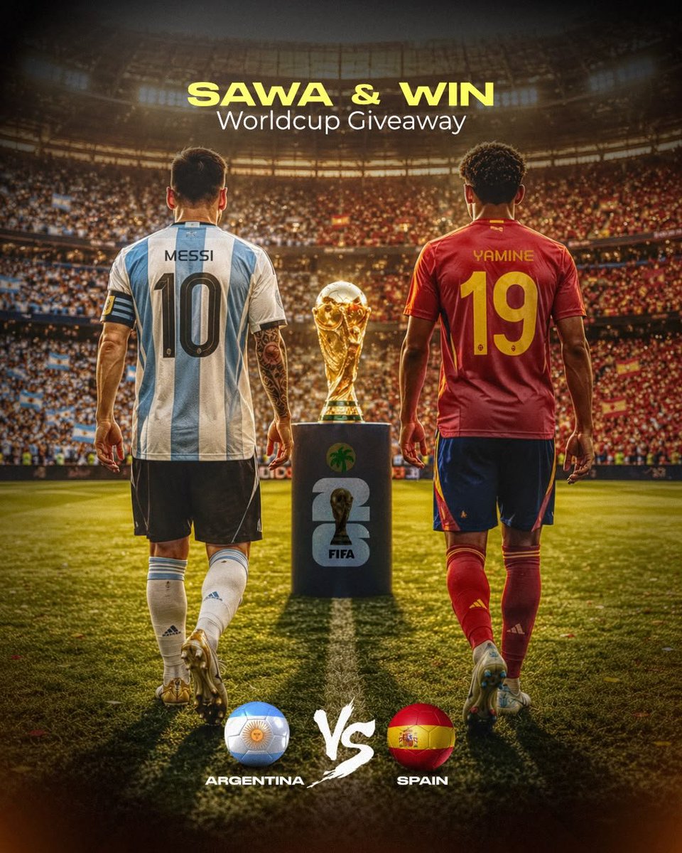 sawawallet's tweet photo. ⚽🏆 WORLD CUP FINAL GIVEAWAY 🏆⚽

Argentina 🇦🇷 vs Spain 🇪🇸 and Sawa is dropping ₦5,000 each to 5 lucky users who call the winner at 90 minutes! 🤑🌴

How to enter 👇
1️⃣ Download Sawa Wallet (Google Play or Apple TestFlight)
2️⃣ Sign up with your email
3️⃣ Reply with your prediction + your Sawa email

Your call? 🤔
🇦🇷 “Argentina to win”
🇪🇸 “Spain to win”
🤝 “Draw at 90’”

Winners announced after the final whistle. Good luck fam. Sawa Dey for you 🌴💚