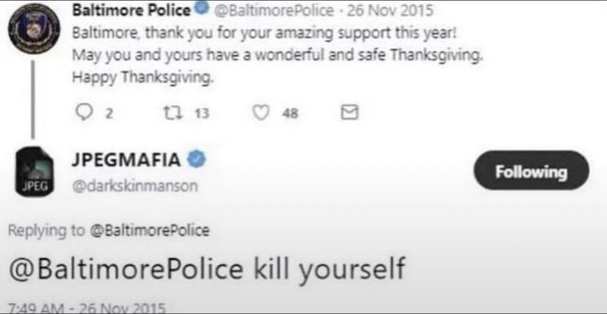 devonfunnies's tweet photo. @BaltimorePolice https://t.co/hl68d3pPcj