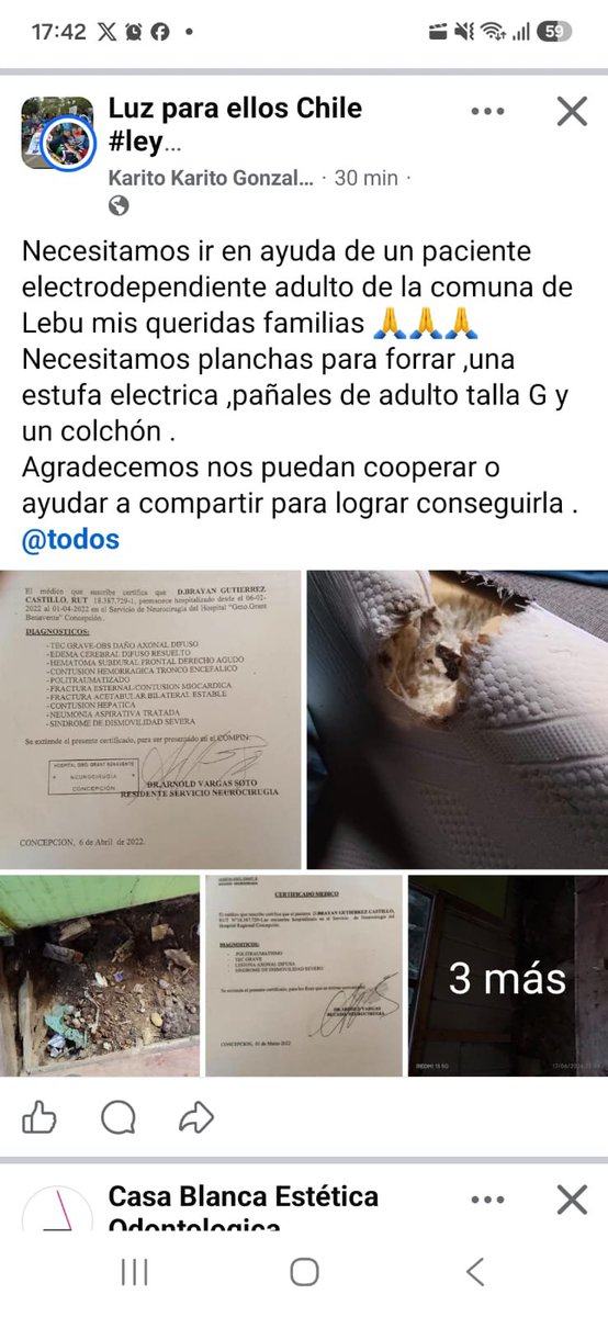 cindylukitas200's tweet photo. Necesitamos con mucha urgencia ayudar a Bryan adulto electrodependiente de escasos recursos necesitamos a20 planchas para poder forrar su habitación entre otras cosas ayúdanos a compartir porfavor ayudamos a ayudar a la sra jessica cuidadora de su hijo ya que su esposa lo abandonó