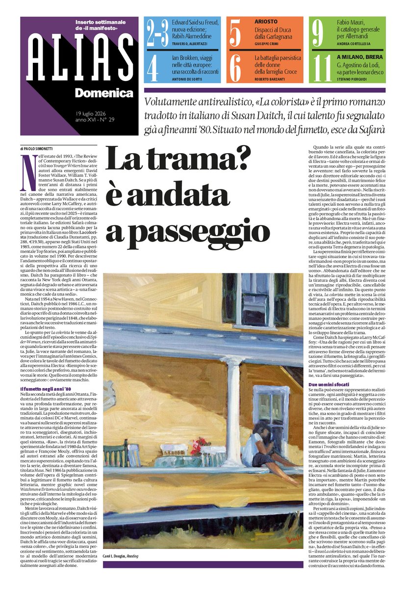 ilmanifesto's tweet photo. La copertina di Alias domenica #19luglio https://t.co/vEeOLSy3bV