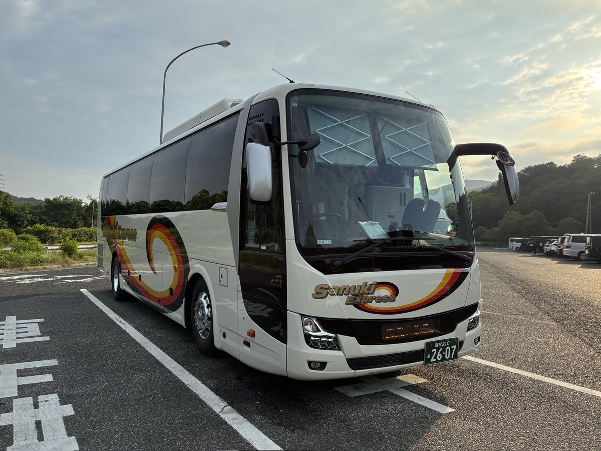 四国高速バス 2607 2WG-MS06GP ハローブリッジ号 9101便 淡路島南PAにて
