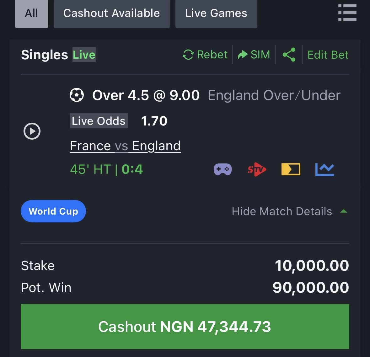 Wins_OnGod's tweet photo. #FRAENG England one more goal jare 😂 https://t.co/fQhl6h6dms