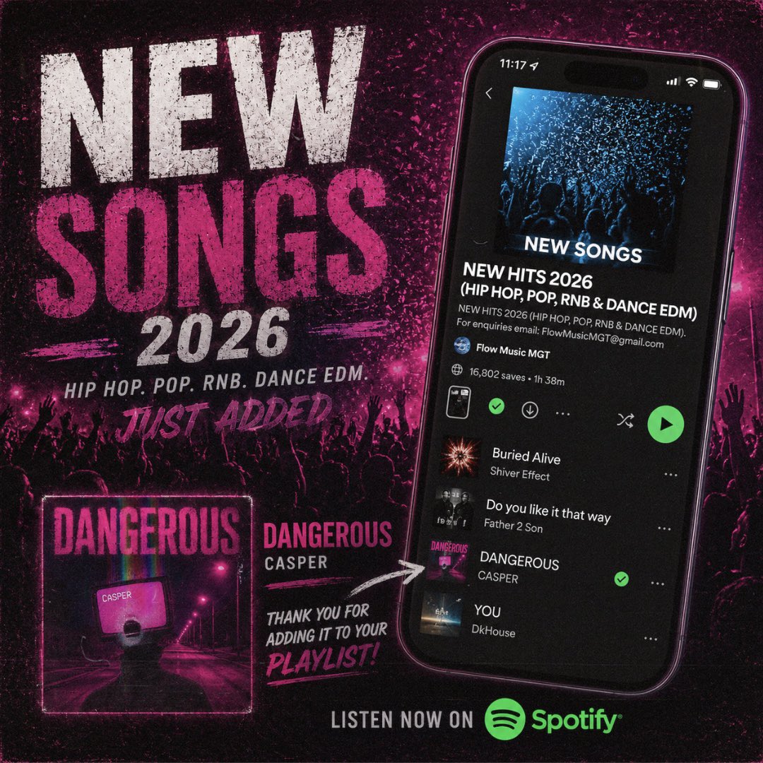 therealcaspert's tweet photo. #DANGEROUS was added to 3 @Spotify playlists!! 👻🙏🏼💯💕

https://t.co/ghG6xzO18J

#spotify #fyp #newmusic https://t.co/N7jv4uql9a