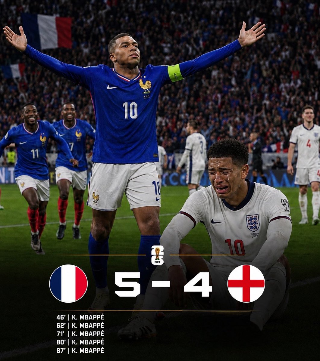 JohnCarib2's tweet photo. #FRAENG der Moment falls Mbappe das Spiel doch noch ernst nimmt https://t.co/0qCrFta87Z