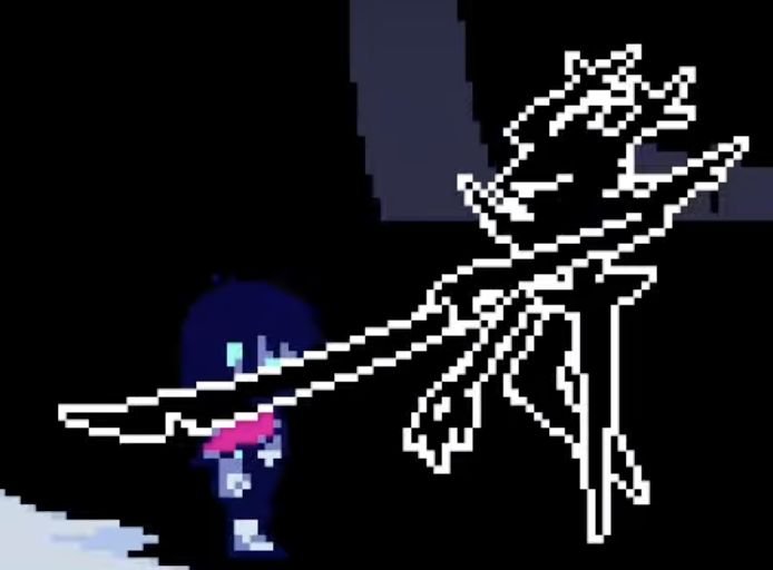 TH3L0STG1RL's tweet photo. ( The knight suddenly appeared in front of her. It's weapon grazing her.... )

”Oh I don't think soooooo....~” https://t.co/oyLGWdDA75
