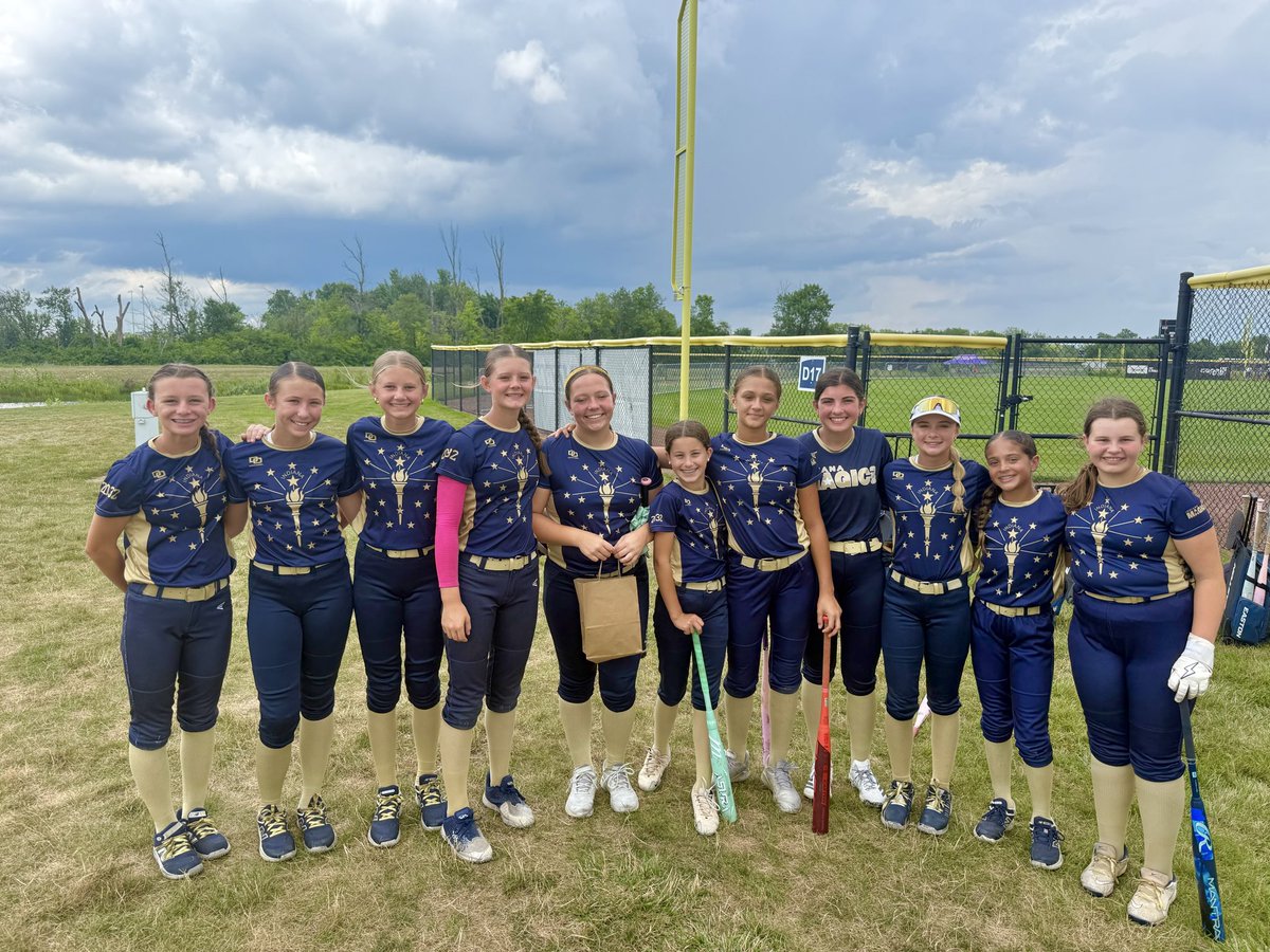 IMG2032Softball's tweet photo. 🥹 As our 11U season officially comes to an end at AFCS today, it's hard to put into words just how proud we are of this incredible group of young ladies. 🫶🏼

This team gave us everything they had and more. They competed until there was nothing left in the tank. They battled through adversity and injuries throughout the season, pushed through sore and growing bodies, and never stopped believing in one another. That's the kind of team they became. A true unit. 👩🏽‍🐰‍👩🏼

We close out our 2025-2026 season with an overall record of ⭐️57-43-3⭐️, competing exclusively against top-level 11U and 12U competition throughout the country. We intentionally chose the harder path each year for this team because we believe growth happens outside of your comfort zone. These girls embraced that challenge every single weekend playing and practicing. 

The wins were fun, but the development is what we're most proud of. 🤩

Over the course of this season, we've watched these athletes transform. Their softball IQ has grown tremendously. Their confidence has skyrocketed. Their resilience has been tested time and time again, and they've continued to answer the call. They learned what it means to compete with grit, to trust their teammates, and to fight for something bigger than themselves. #LONGGAME 🙏🏻

🔹To our players—thank you for trusting not only myself but my coaching staff and believing in the IMG process. Your future is incredibly bright. The foundation has been built, the path is clear, and this group possesses elite talent for such a young age. The best chapters of your softball journey are still ahead. 📚

As we turn the page 📖 and officially become a second year 12U team this fall, we couldn't be more excited. Our roster is rock 🪨 solid, our expectations are very high, and we're ready to continue competing in the best tournaments across the country with no backing down. We don't shy away from playing the best because we know that's where champions are developed. There is simply no better way to grow than by competing. 💪🏻

🔹None of this happens without an incredible support system. 💙 To our IMG organization- Brian and Steph, National, Futures, and Regional Coaches support—thank you for believing in our vision and continuing to invest in our athletes. 

🔹To our team parents—thank you for every mile driven, every hotel stay, every late night, every early morning, every sacrifice, and every ounce of support you've poured into this team and culture. It truly takes a village, and we are beyond thankful for ours. 

To my coaching staff— Coach Andy, Coach Madison, Coach Logan, Coach Vanessa, Coach AJ, and even Coach Carlos—thank you for the countless hours you've invested into these girls. Thank you for your passion, your commitment, and for developing each player with patience and purpose. I couldn't do this without each of you, and I'm incredibly grateful to coach alongside such an amazing group of people and the culture we have built together over the years. 👏🏻 Thank you for making this season one we'll never forget.

I am so proud of these girls and who they’ve become, even more than what you've accomplished this season but ready for the next step together and our 🆕 identify on who we are becoming!! 👀⭐️👀

The work doesn't stop here. 👏🏻👏🏻

The standard has been set.
The foundation is strong.
The future is oh so bright.

The sky is the limit for our next group.

Here's to an unforgettable 11U season... and an even bigger 12U journey with BIG goals ahead.

The best is yet to come. ⭐️

-Coach Christina DuPlessis 

🖤AFCS 12U National Results🖤: 
(3-4 Tournament Play)

⭐️ Team BA .324 |  OBP .402 | .452 SLG
3 Athletes hitting over .400 👏🏻👏🏻
🔹E. Eiseman .524 | OPS 1.470 | SLG .905
🔹B. Bales .455 | OPS 1.156 | SLG .636
🔹K. Serie .450 | OPS 1.026 | SLG .550
⭐️ 61 Team Hits, 38 RBIs, 20 BBs, 84% C% 
⭐️ P. Childers reached 100 K’s this Spring!
⭐️ .926% Team FPCT 🌾  LOCK DOWN D! 🔒

#GoldBlooded #IndianaMagicGold #IMG2032