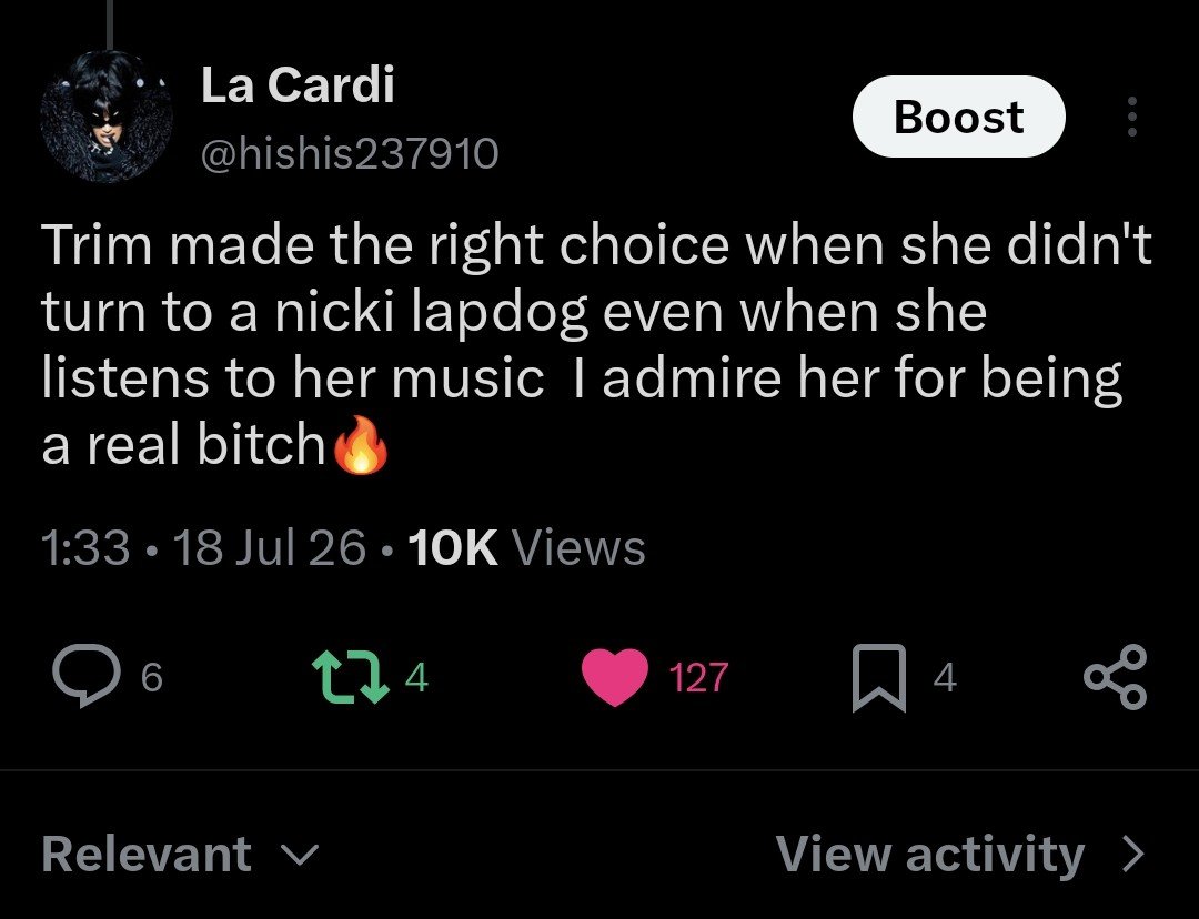 La Cardi tweet media