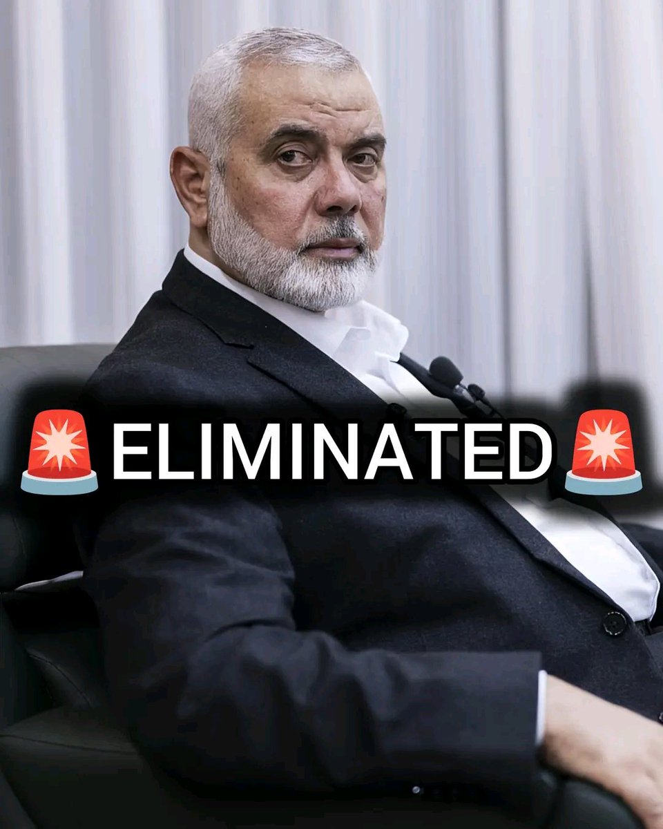 StefanikEl83115's tweet photo. 🚨JUST IN: Hamas commander Walid Haniya, who reportedly gunned down 10 innocent children in front of their families, and who reportedly forcibly raped and murdered a Christian woman in her own home before dumping her body in a nearby drain has been eliminated in covert operation. https://t.co/bYqR7qCsqg