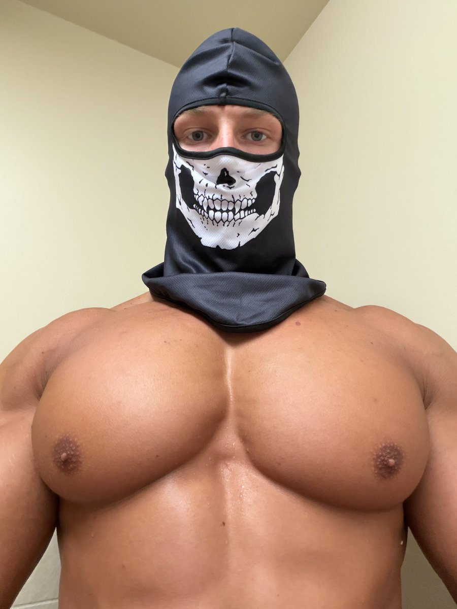 ZeDevil0001's tweet photo. “Oh, you wanna see what Micah looks like under the mask? Sorry, hon; No amount of money can make him take off that mask. But if you play your cards right… You might just get the tiniest hint, when he lifts his mask to spit in your mouth…” https://t.co/hpW8suAvZp