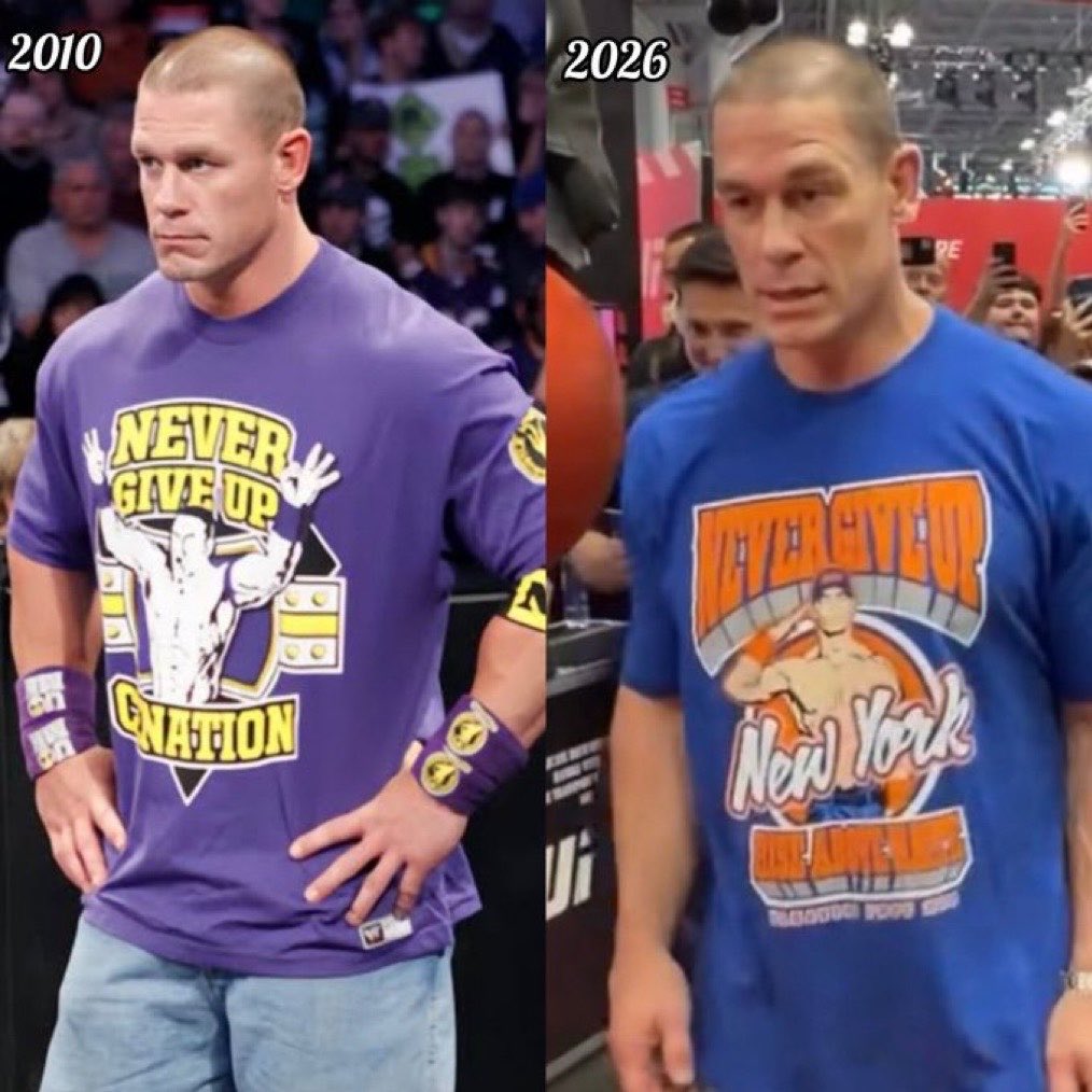 FadeAwayMedia's tweet photo. WWE fans are saying 2010 John Cena has made his return with his new haircut. https://t.co/XOClmLYXqY
