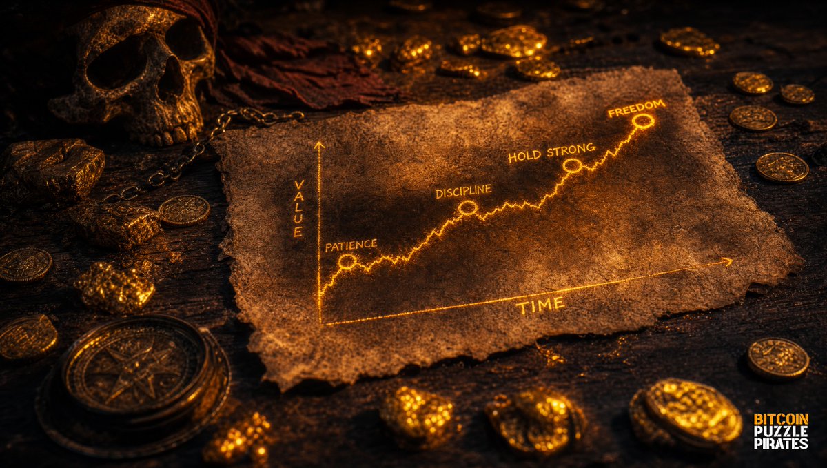 BPP_BitBeard's tweet photo. Ahoy, treasure seekers! ⚓️ Many investors chase quick rewards, but it's the steady hand of patience that truly pays off in the long run. How long is your investment horizon? #Bitcoin #BitBeard #Patience

#BitcoinPuzzlePirates #BitcoinNews https://t.co/nDp65So5w1
