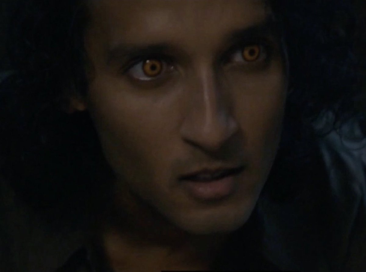 knivesnhoney's tweet photo. the actor of a lifetime playing the character of a lifetime and they turned him into a 1 dimensional villain w a sad backstory instead of letting him be the beautifully complex, occasionally monstrous vampire he was. rolin, hannah…. it’s on fucking sight. https://t.co/gT5QpTQHX0