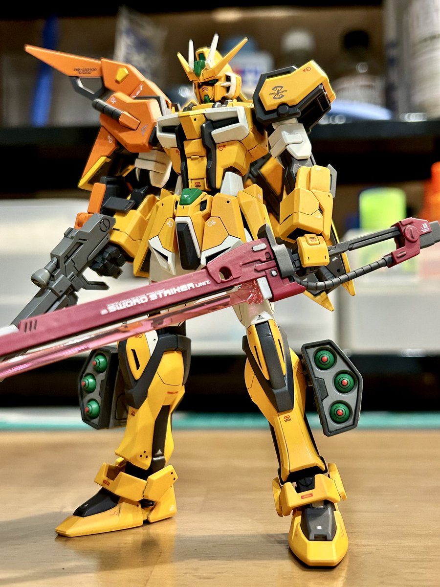 15jackiechan's tweet photo. パーフェクトストライクガンダム（ミゲル機）
#ガンプラ好きと繋がりたい https://t.co/jOMcafLZK9