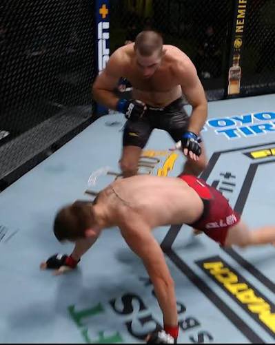 men_from_X's tweet photo. @BrendanAllenMMA Won twice against the guy who left you unconscious even though he’s not known for leaving people like this https://t.co/EerOA9BVYl