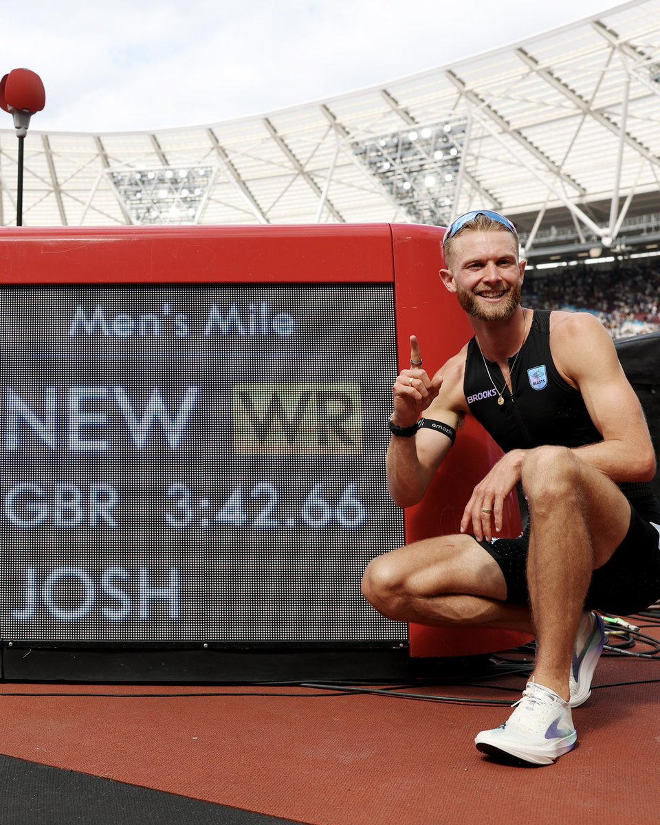 Complex's tweet photo. Josh Kerr just rewrote the history books, breaking a 27 year mile world record with a historic time of 3:42.66 that ended one of track’s longest standing barriers and cemented his place among the sport’s all time greats.

[📸: via/ GettyImages] https://t.co/uO3hEtVe0S