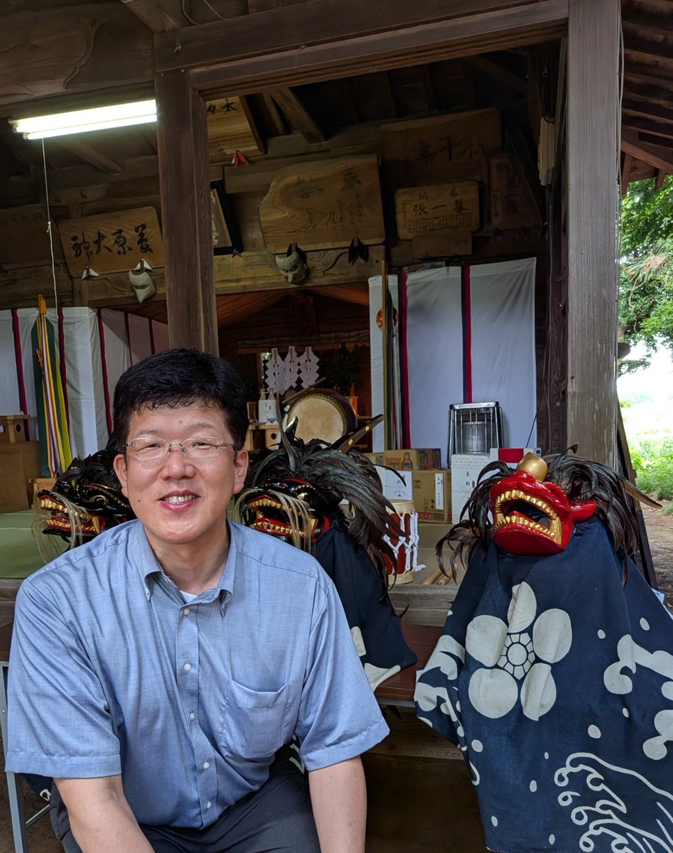 Higuchi_10hiro's tweet photo. 7/19 吉羽天神社にて夏祭りが開催され、獅子舞が奉納されました。

躍動感あふれる獅子舞、笛の音、そして迫力満点の棒術と、大変素晴らしいひとときを過ごさせていただきました。

#久喜市
#吉羽 https://t.co/ErapmIl3Bs