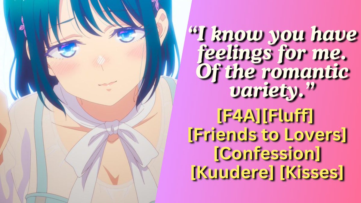 aranepurnama's tweet photo. I just woke up omg…

anywaaayysss NEW AUDIO! My longest one yet, and first time filling someone else’s script :D

Your kuudere best friend invites you over… only to plainly say that she knows about your crush on her?? 😳

🔗 below! https://t.co/hYsMtUbnQt