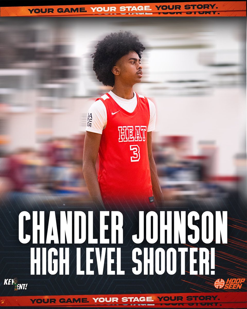 xKeyEntSports's tweet photo. Chandler Johnson was on fire from three, playing a major role in Norcross Heat’s undefeated start to the HoopSeen Finale. A highly efficient shooter, Johnson moves well without the ball, consistently finding open space for catch-and-shoot threes. He’s also a strong playmaker, showing the vision to find teammates in the right spots. Defensively, he reads passing lanes well, often jumping routes to force turnovers.