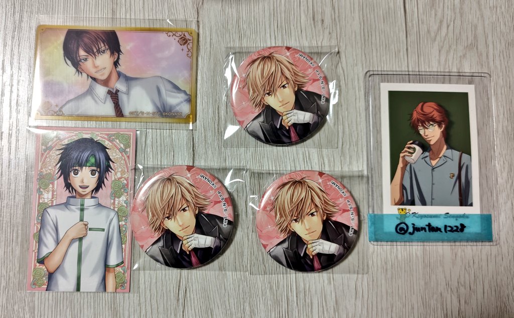 juntan1228's tweet photo. 【交換】
テニスの王子様 新テニスの王子様 テニプリ 学プリ ドキサバ展 学園の王子様 缶バッジ 旧 イラストシート 特典 カード

譲）観月 壇 白石

求）同異種 千石 > 越前 丸井

※郵送希望
※できるだけまとめて優先 https://t.co/tYp9vUMKUc