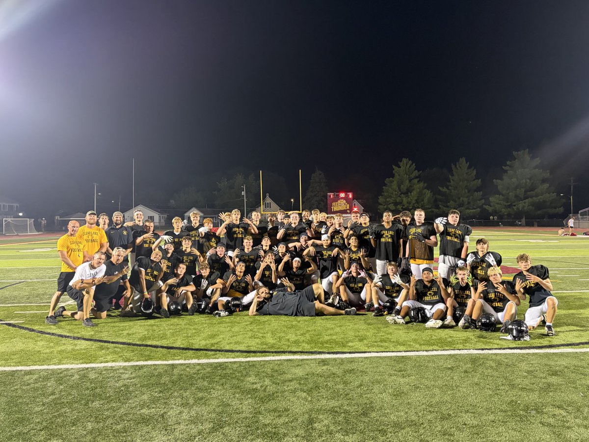 ClearLakeFB's tweet photo. That’s a 4 peat for the Lions at Simpson team camp king of the hill!!! Thanks to @scstormfootball for hosting a fantastic camp!!
#LIONS https://t.co/f6Li0NvJSF
