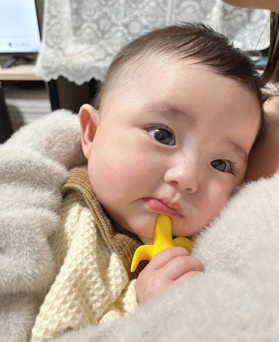 prjeongu's tweet photo. Adek reva gemes banget, pengen gua gigit pipinya. Semoga emaknya kaga ngomel ke gua 😋😋 https://t.co/IkZmZTqDGk