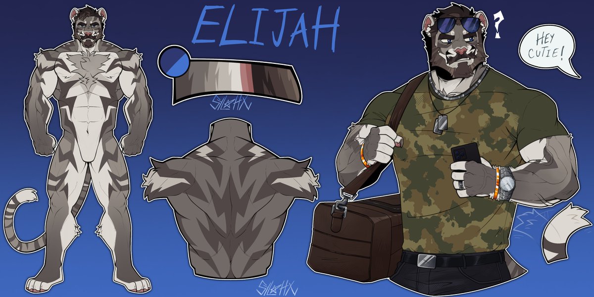 WolfeyMANE's tweet photo. New Adopt! His name is Elijah. Can't wait to commission some art with him soon. 🥴

Created and Drawn by @SylahXv ❤️ https://t.co/F8rS47c2kH