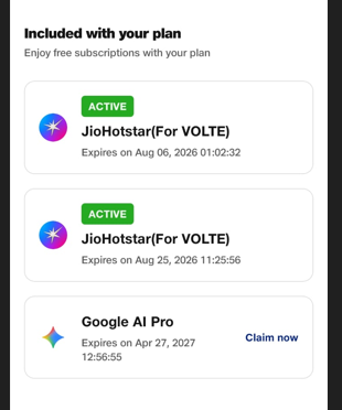 SwapnilBawane's tweet photo. @JioCare : Hi, I have a recharge plan with @JioHotstar benefits but JioHotstar app is not showing it in app / desktop website. Pls DM me to share details for my account to check and verify &amp; resolve it. https://t.co/JvyEuUmzmB