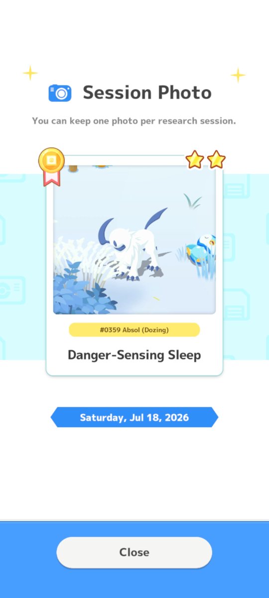 GeekyAngie's tweet photo. Long time no Absol #PokemonSleep3rd https://t.co/KxvCJFB8TK