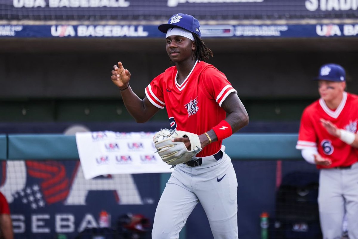 USABaseball's tweet photo. Using knowledge gained from USA Baseball experience and MLBDevelops programs, Carter Hadnot is taking on on 18U National Team Training Camp.

"The feeling was amazing."

Story below 👇 https://t.co/UJpe15CLNS