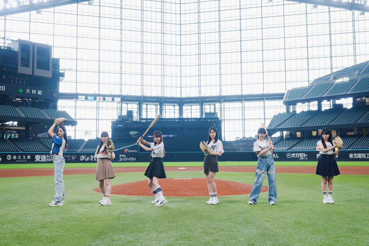 乃木坂46 小川彩 BSWコラボ Tシャツ 乃木坂野球部 Lサイズ ロッテ