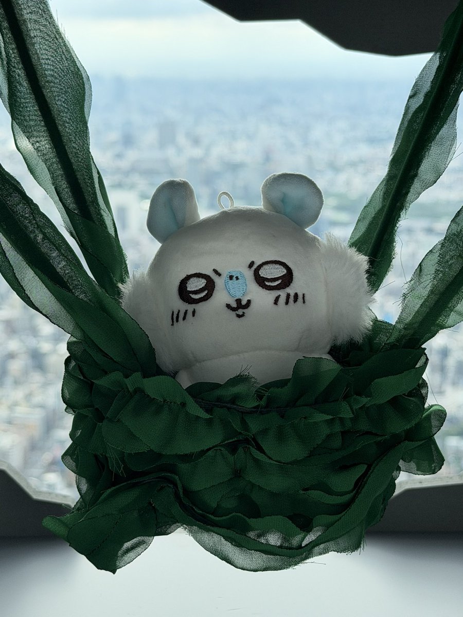 mig_miggim's tweet photo. スカイツリーのちいかわコラボも行ってきた！可愛かったし、ぬい撮りスポット、うちのモモンガちゃんもとても楽しめた！
カフェはまた別日に行く予定なので楽しみ😊
天気はそこまでよくなくて、富士山は見れなかった😢 https://t.co/RcnaBqEoCk