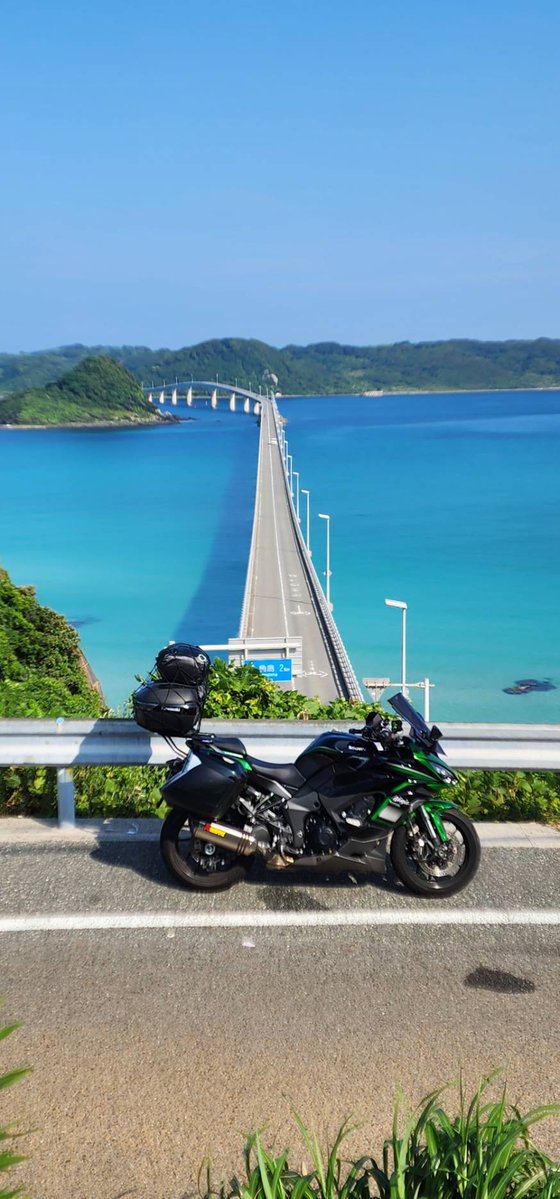 過去一天気の良い角島大橋☀️ 暑いけど最高( 'ω')/
