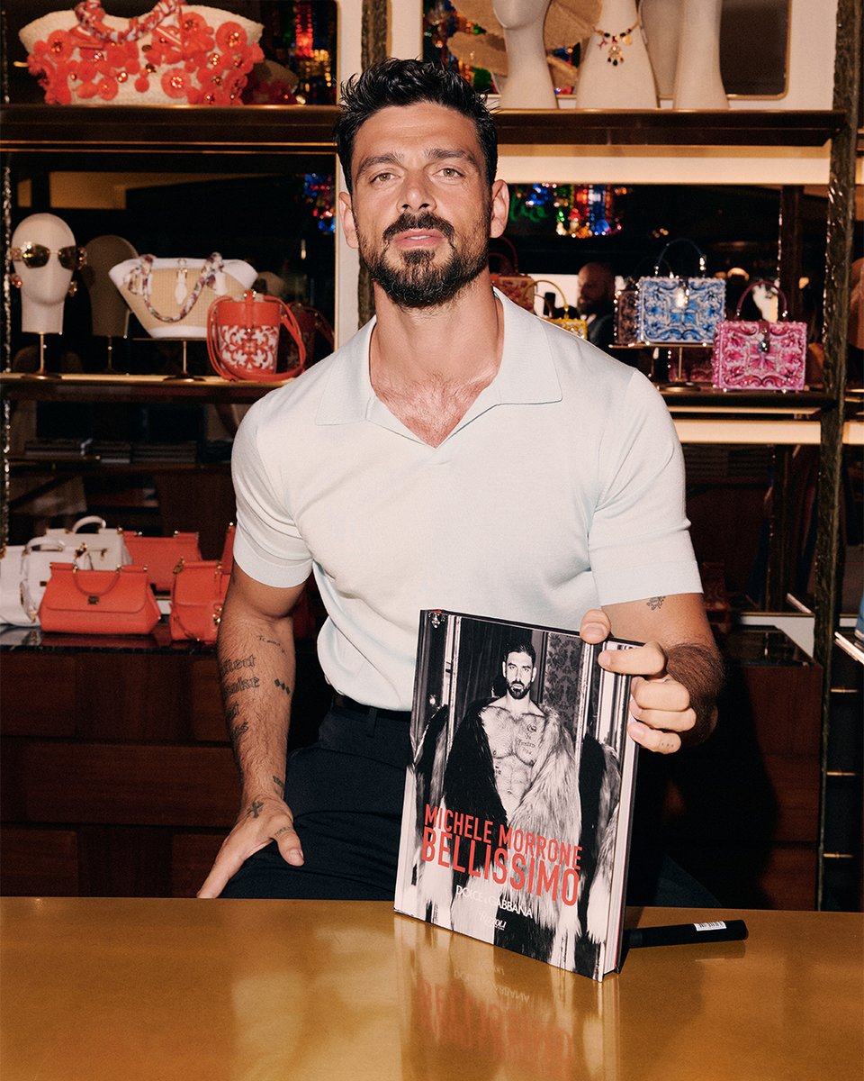 dolcegabbana's tweet photo. On the occasion of the #DGAltaGioielleria, #DGAltaModa, and #DGAltaSartoria events in Taormina, #MicheleMorrone welcomed guests at Mocambo Bar for the signing of ‘Michele Morrone Bellissimo’, a monograph published in collaboration with Rizzoli Publications. 

#DolceGabbana https://t.co/nAhgQkyjVv