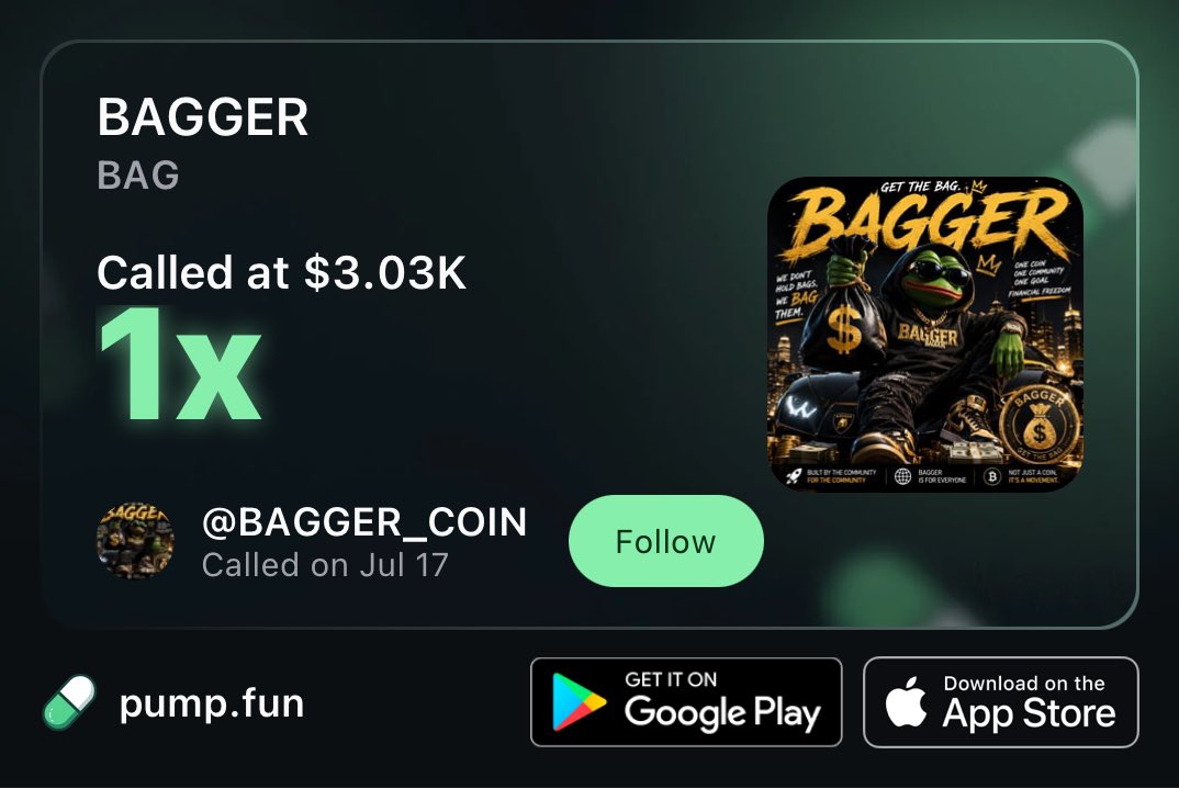 BAGGER_COIN's tweet photo. https://t.co/MuVrgsPFMs https://t.co/qzcKHBE7Mz