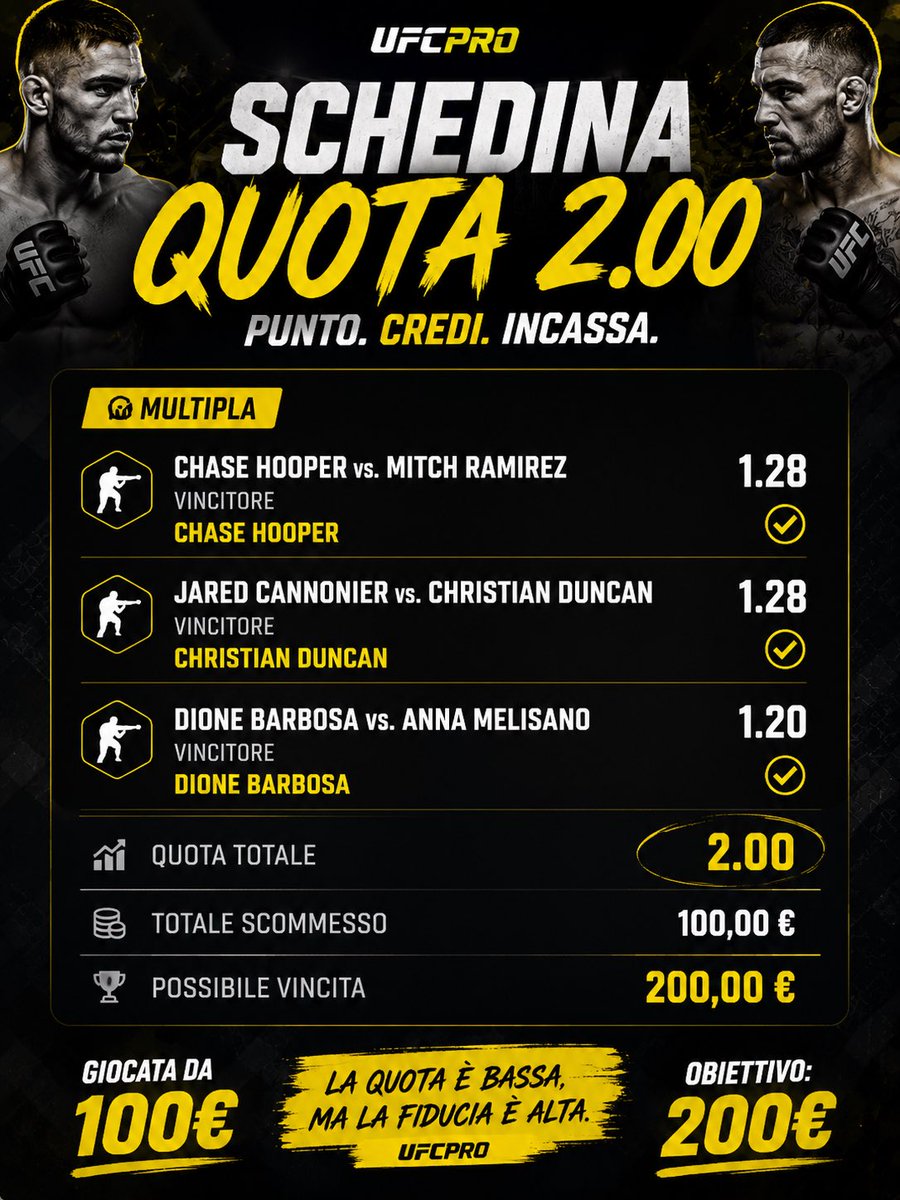 UfcproITA's tweet photo. #UFCOklahoma 
Bet here
⤵️⤵️⤵️

#ufc #betting #casino https://t.co/dZYw9aMWt5