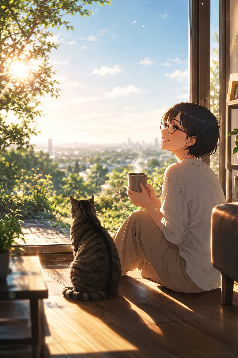 おはようにゃんにゃん おはようございます♪ 今朝の埼玉は曇り空