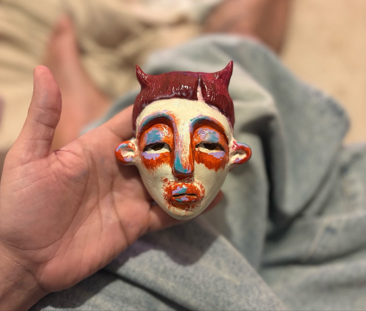 ratatuua's tweet photo. Oiiii máscaras de cerâmica  disponíveis https://t.co/KjplEvGHqp