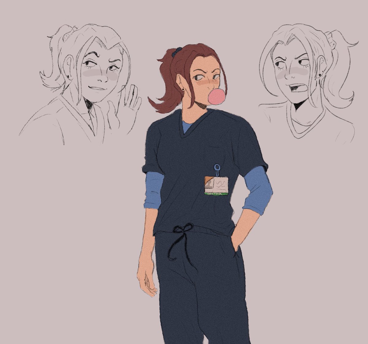 tsaursrex's tweet photo. trinity doodles #thepitt https://t.co/hDXKgQM3oM