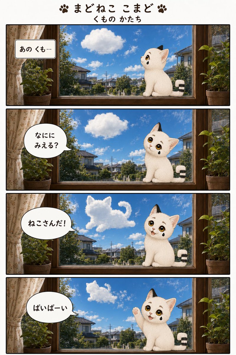 komado_cat's tweet photo. 暑い日が続きます
＃まどねここまど　＃酷暑　＃入道雲　＃夏休み https://t.co/DgwieOr2GC