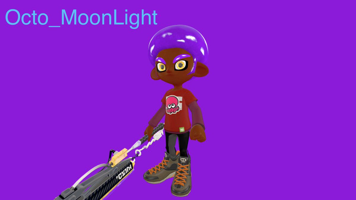 Octo_MoonLight's tweet photo. Daniel with his favorite weapon Splatana #Splatoon3 #Splatoon2 #octolingboy #splatoonoc #SplatoonSFM https://t.co/iyBn1MoxUc