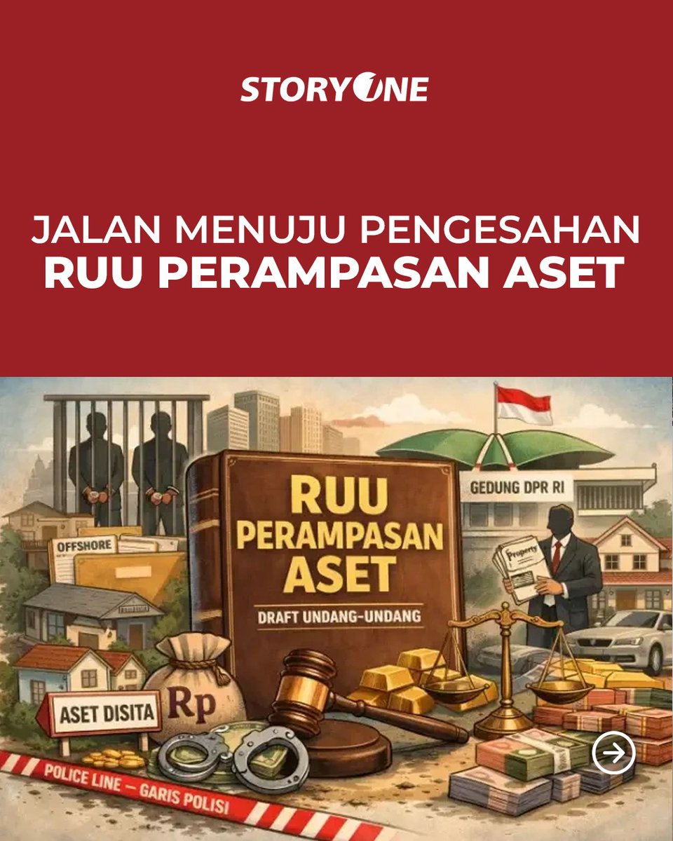 tvOneNews's tweet photo. RUU Perampasan Aset masih menempuh perjalanan panjang sebelum memasuki tahap pembahasan intensif di DPR.

#StoryOne #PhotoStory #CariBeritaditvOne #RUUPerampasanAset #KasusKorupsi #DPRRI #PS01 https://t.co/5xEN6FNsry
