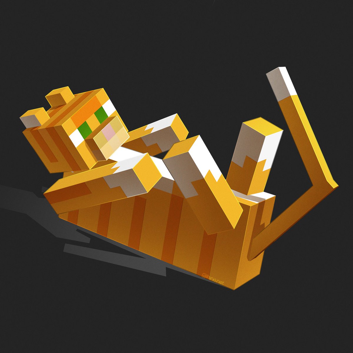 ilano_net's tweet photo. An orange cat🐈🧡
#minecraft #art https://t.co/9BcP27zgMW