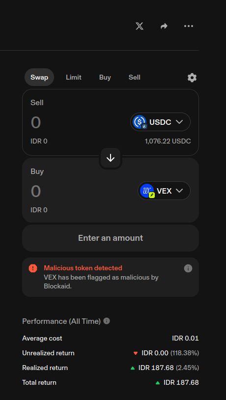 terehode's tweet photo. @ProjectVEXai "Your token is officially flagged???" https://t.co/w3hiR1TlrA