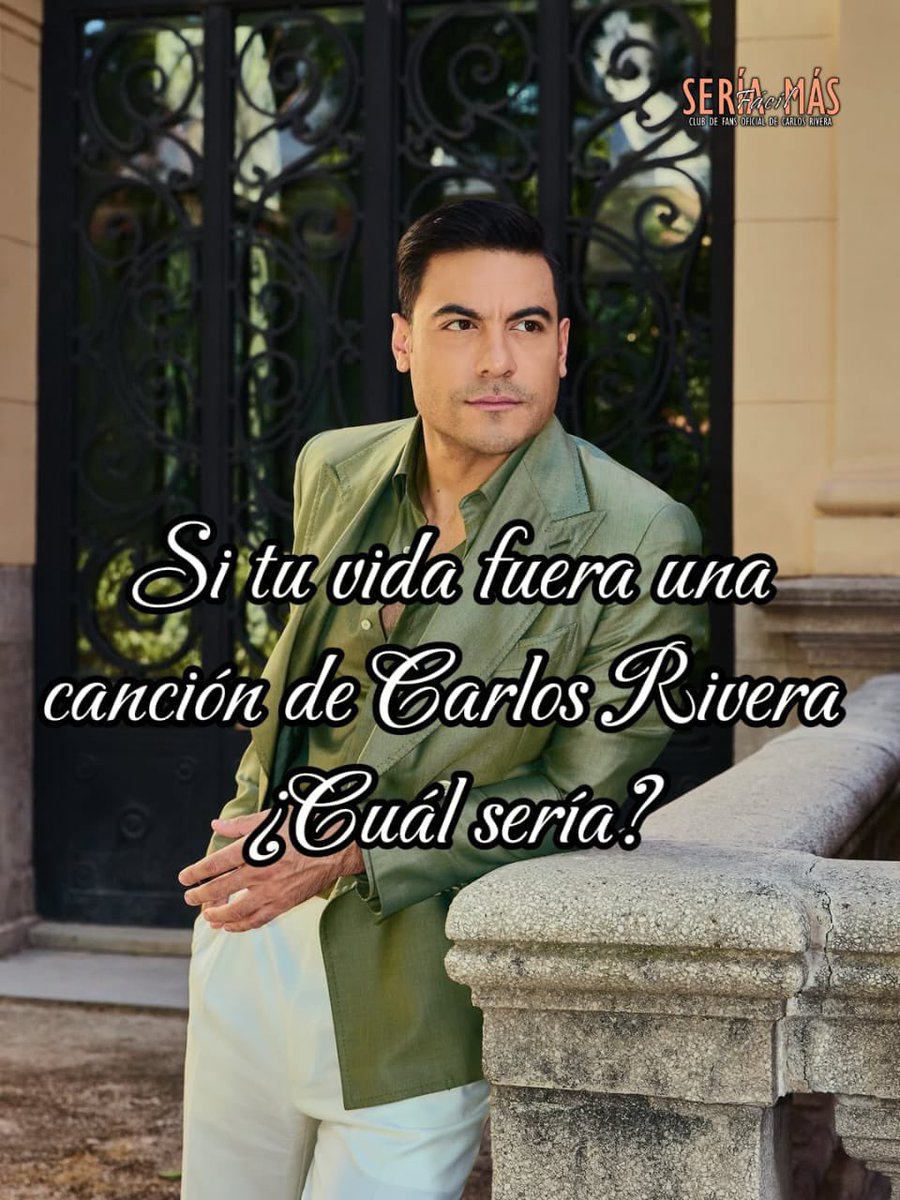 clubsmfsede_nl's tweet photo. Cada etapa de nuestra vida tiene una letra que parece escrita especialmente para nosotros. A veces somos "¿Cómo Pagarte?", a veces "Me Muero" y muchas otras "Te Esperaba". ❤️✨
​Si tuvieras que elegir solo una canción. ¿Cuál elegirías y por qué?
​👇 ¡Cuéntanos! #CarlosRivera https://t.co/nuyiAbwuMs